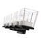 Z-Lite Bleeker Street 5 Light Vanity, Matte Black & Clear 475-5V-MB-BN - alternate 7